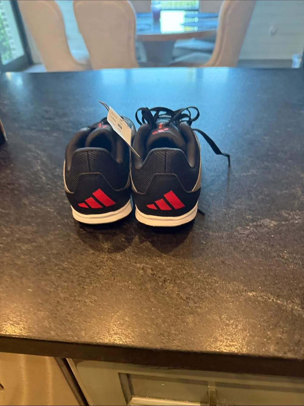 adidas Black and Gray Indoor Sala Athletic Shoes